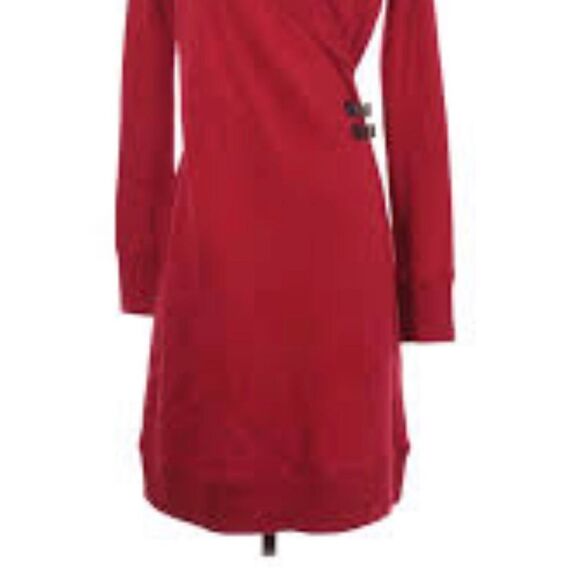 LRL LAUREN JEANS CO RALPH LAUREN RED WOMEN DRESS SIZE M - Picture 5 of 16